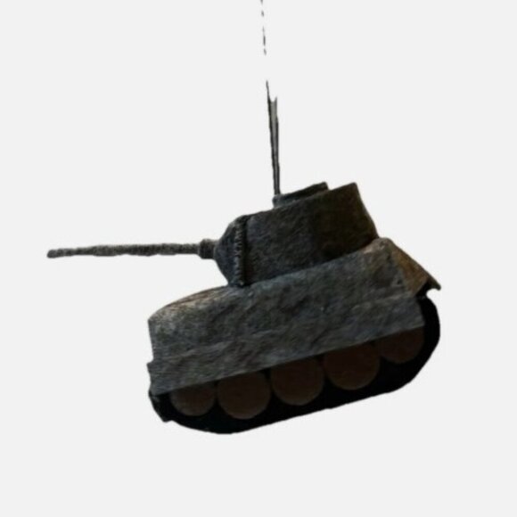 NEW Handcrafted WWII German Panzer Army Tank Wool Felt Ornament - Picture 2 of 5